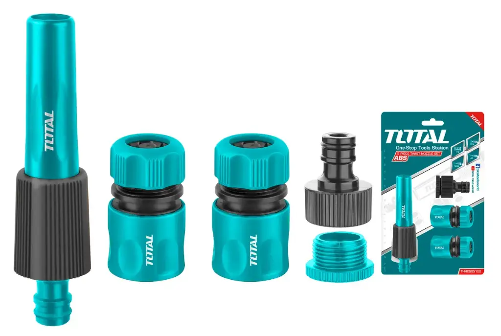 Total Garden Spray Gun Hose Connection Set - 5 Pieces